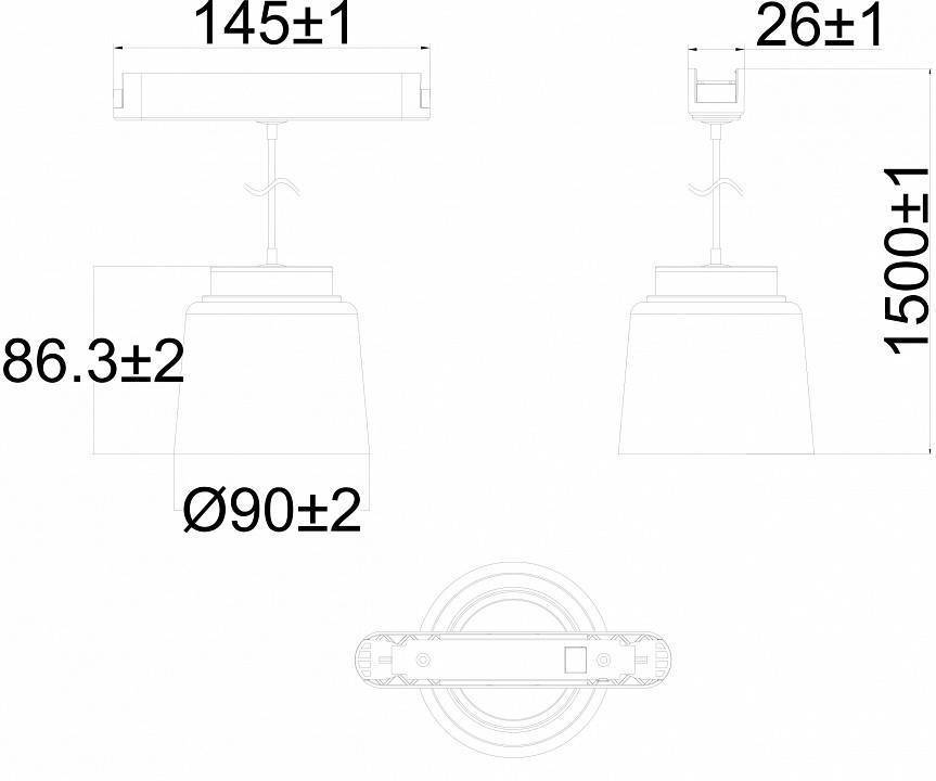 Подвесной светильник Denkirs AIR HANG DK5347-BK