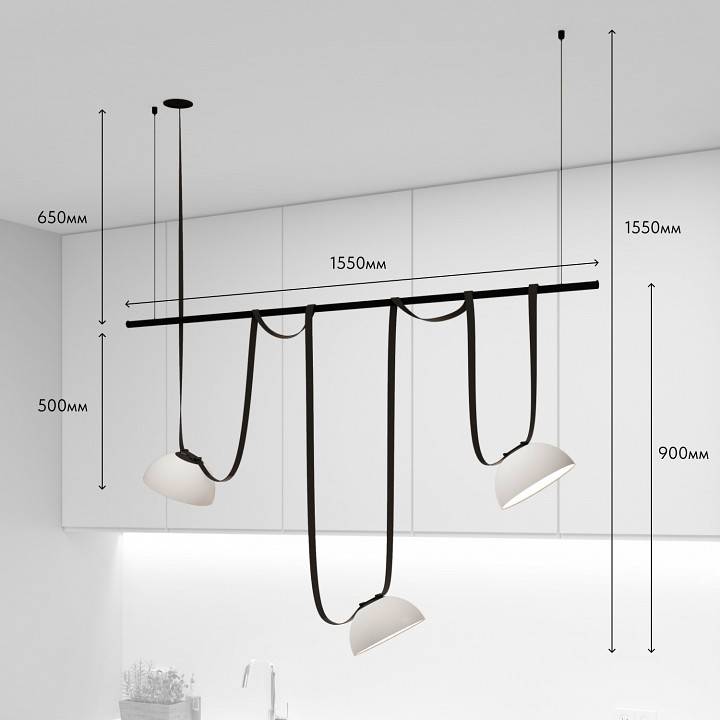 Комплект трековой системы Denkirs Belty SET DK55SET05-02-DG