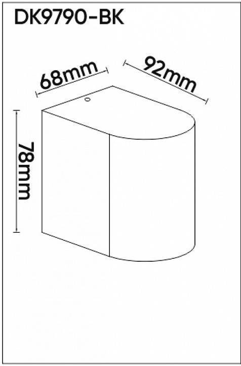 Накладной светильник Denkirs Narvik DK9790-BK