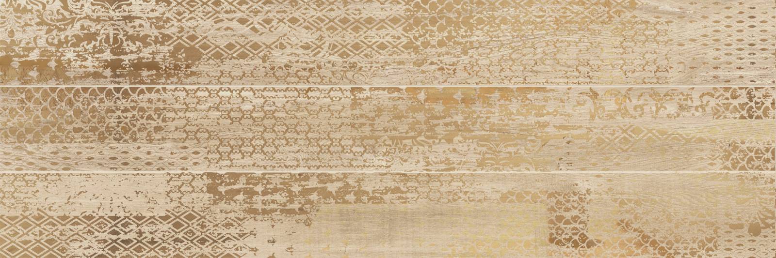 Вставка декоративная Alma Ceramica Vesta Gold 600x200x9 мм (6 шт в уп) DW11VST11
