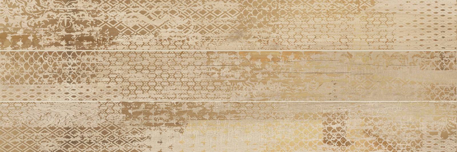 Вставка декоративная Alma Ceramica Vesta Gold 600x200x9 мм (6 шт в уп) DW11VST11