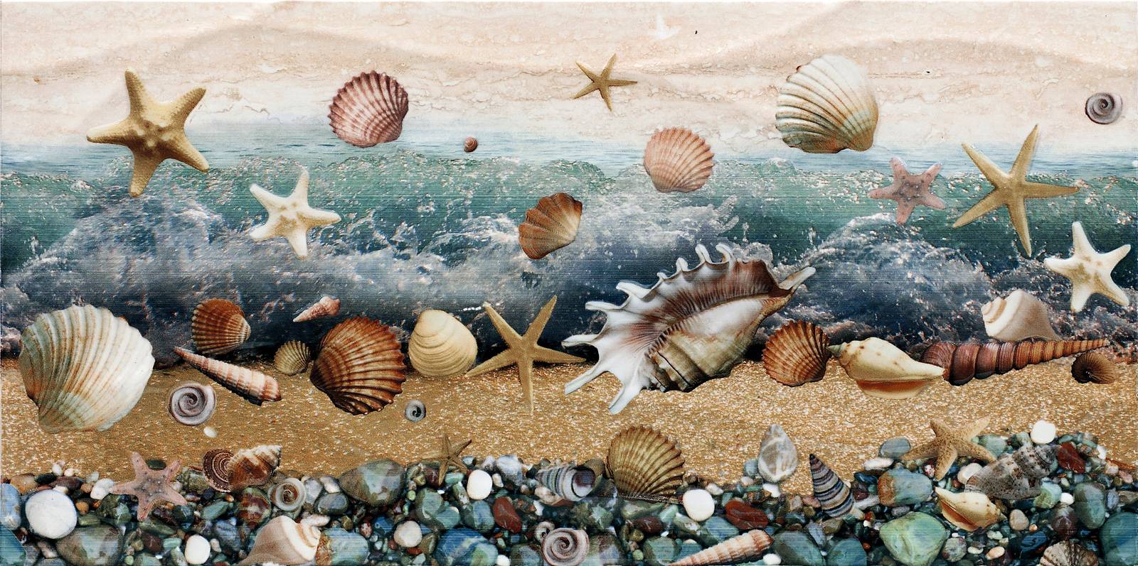 Декор Alma Ceramica Riviera 249х500х8.5 мм DWU09RVR004