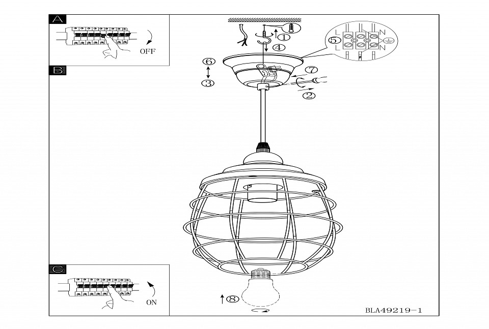 Подвесной светильник Eglo Bampton 49219