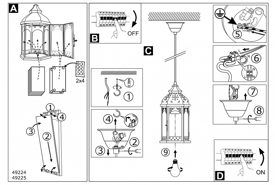 Подвесной светильник Eglo Redford 1 49224