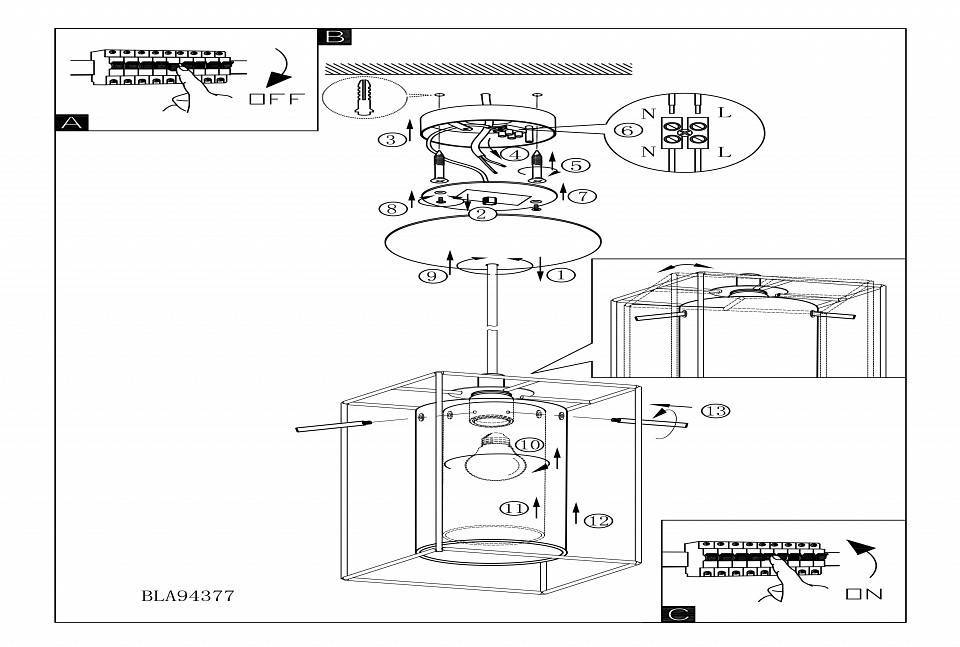 Подвесной светильник Eglo ПРОМО Loncino 1 94377