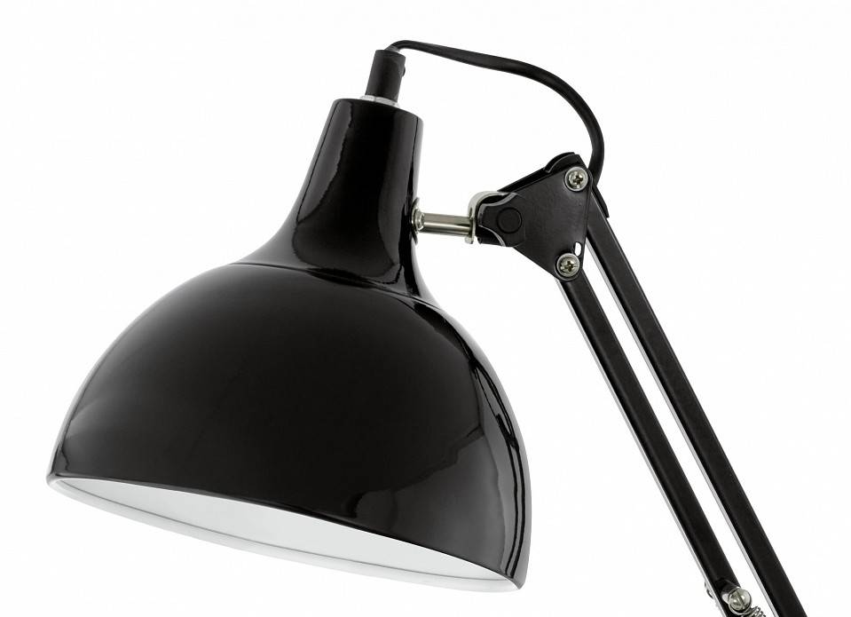 Настольная лампа офисная Eglo Borgillio E27 медная 94697