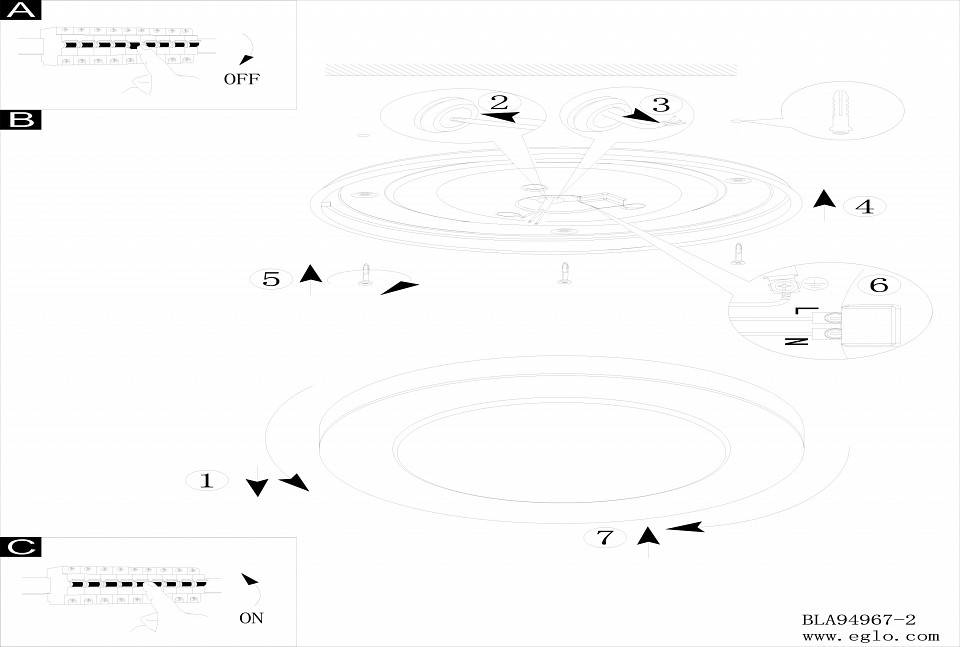Накладной светильник Eglo Carpi LED 94967