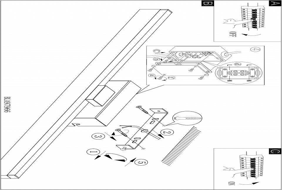 Подсветка для зеркала Eglo Palmital 10 Вт 600 мм 97966