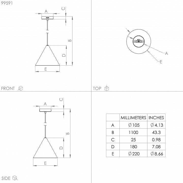 Подвесной светильник Eglo Narices 99591
