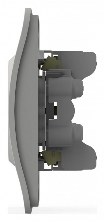 Розетка двойная без заземления и со шторкой Elbi Eleсtriс Jazz 508-016200-918