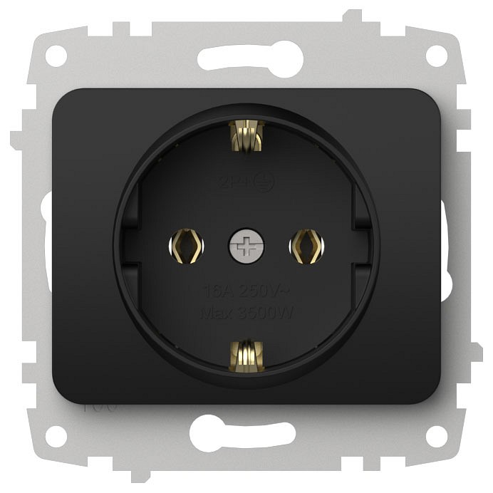 Розетка с заземлением, без рамки Elbi Eleсtriс Jazz 607-014800-217