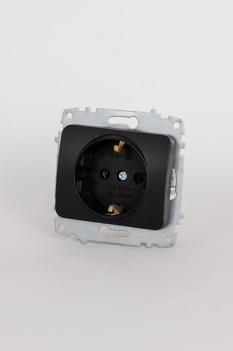 Розетка с заземлением, без рамки Elbi Eleсtriс Jazz 607-014800-217