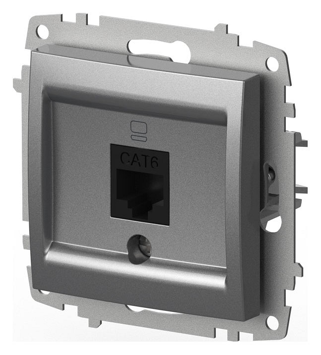 Розетка Ethernet RJ-45 без рамки Elbi Eleсtriс Zena Vega 609-011000-247