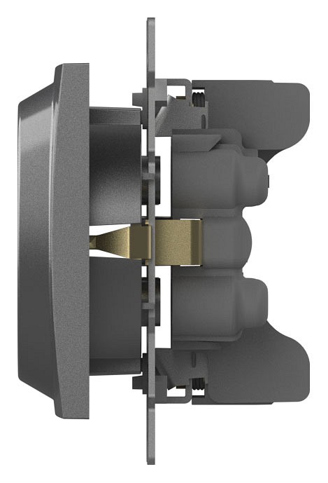 Розетка двойная с заземлением, без рамки Elbi Eleсtriс Zena Vega 609-011000-907