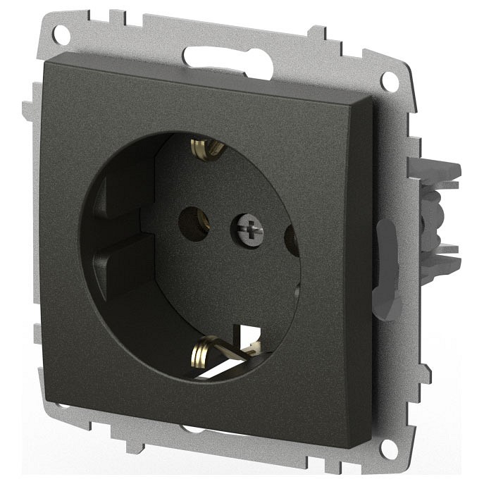 Розетка с заземлением, без рамки Elbi Eleсtriс Zena Vega 609-011100-217