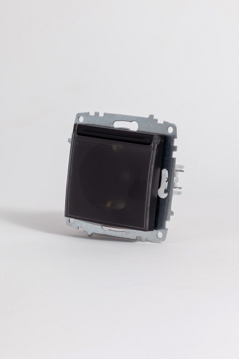 Розетка с заземлением с крышкой, без рамки Elbi Eleсtriс Zena Vega 609-014800-218