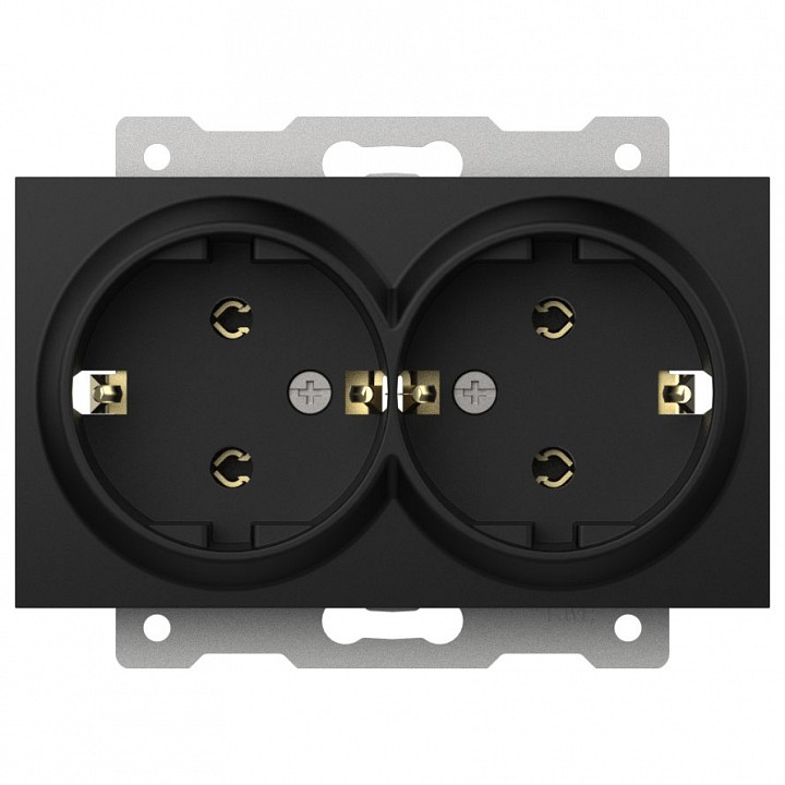 Розетка двойная с заземлением, без рамки Elbi Eleсtriс Zena Vega 609-014800-907