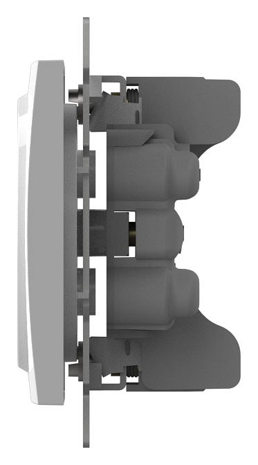 Розетка двойная без заземления, без рамки Elbi Eleсtriс Zena Vega 609-015600-908