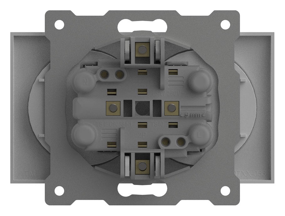 Розетка двойная без заземления, без рамки Elbi Eleсtriс Zena Vega 609-015600-908