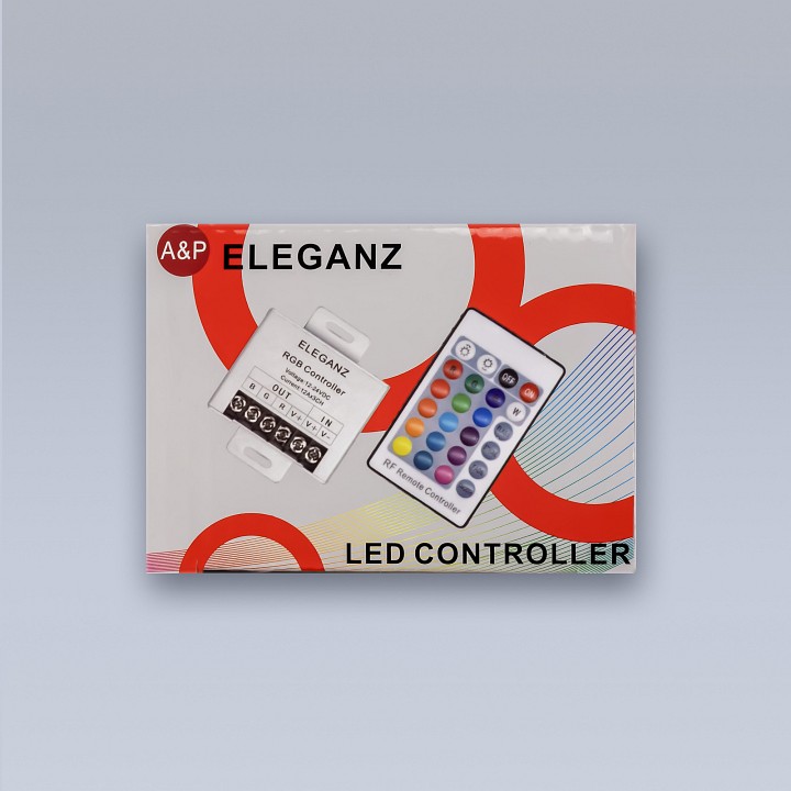 Контроллер-регулятор цвета RGBW с пультом ДУ Eleganz  1004