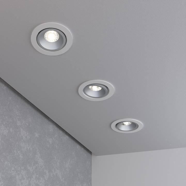 Встраиваемый светильник Elektrostandard 15267/LED 12 Вт 3300 K Черный a055723