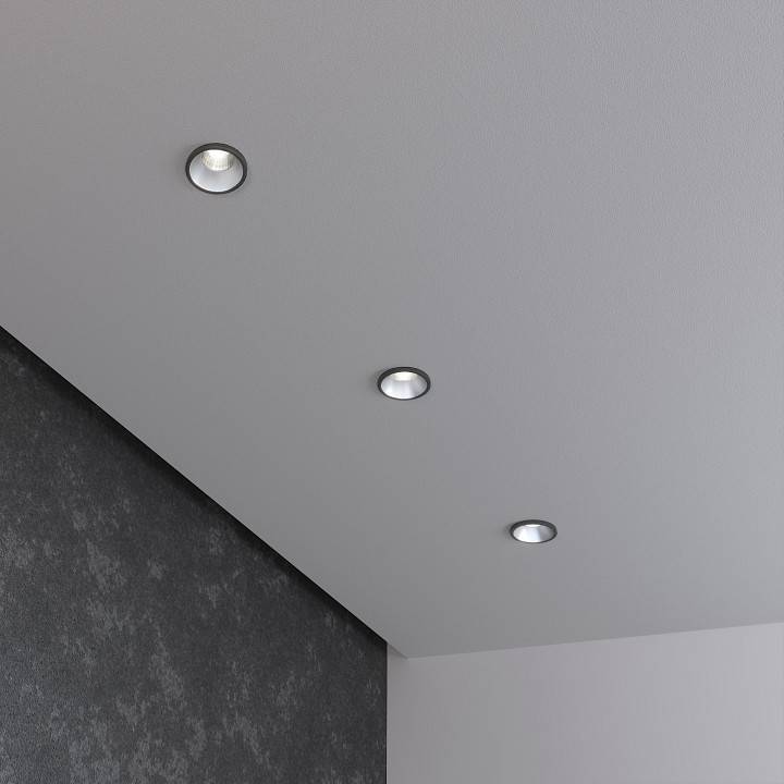 Встраиваемый светильник Elektrostandard 15269/LED 18 Вт 4000 K Черный a056019