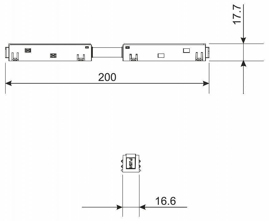 Соединитель гибкий для треков Elektrostandard Slim Magnetic a061246
