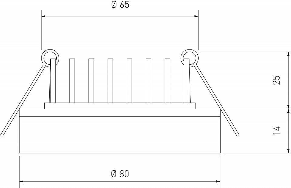 Встраиваемый светильник Elektrostandard Aster a063989