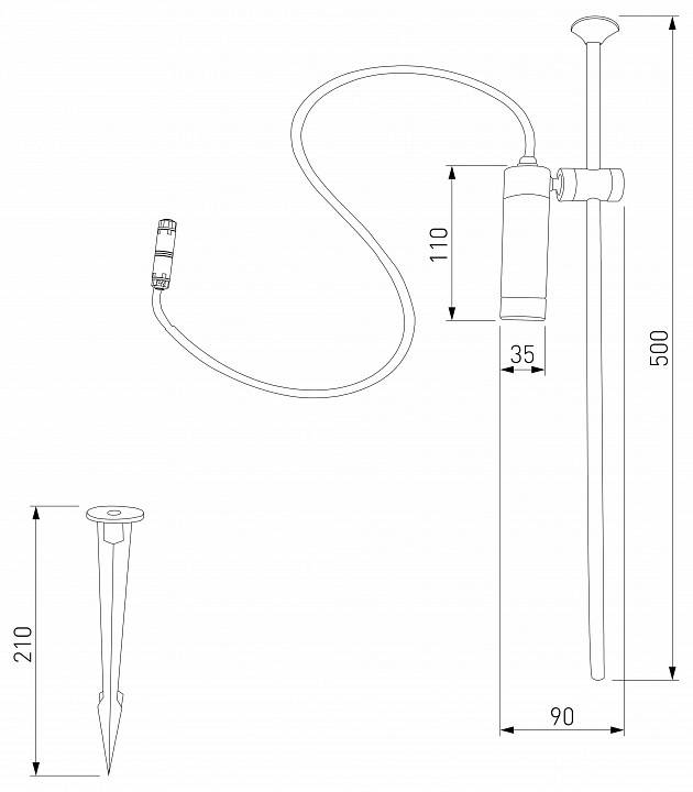 Уличный светильник Elektrostandard Covert a066694