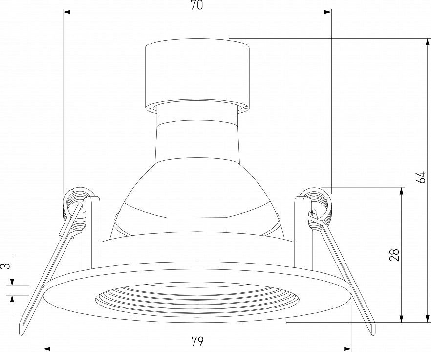 Встраиваемый светильник Elektrostandard City a067704