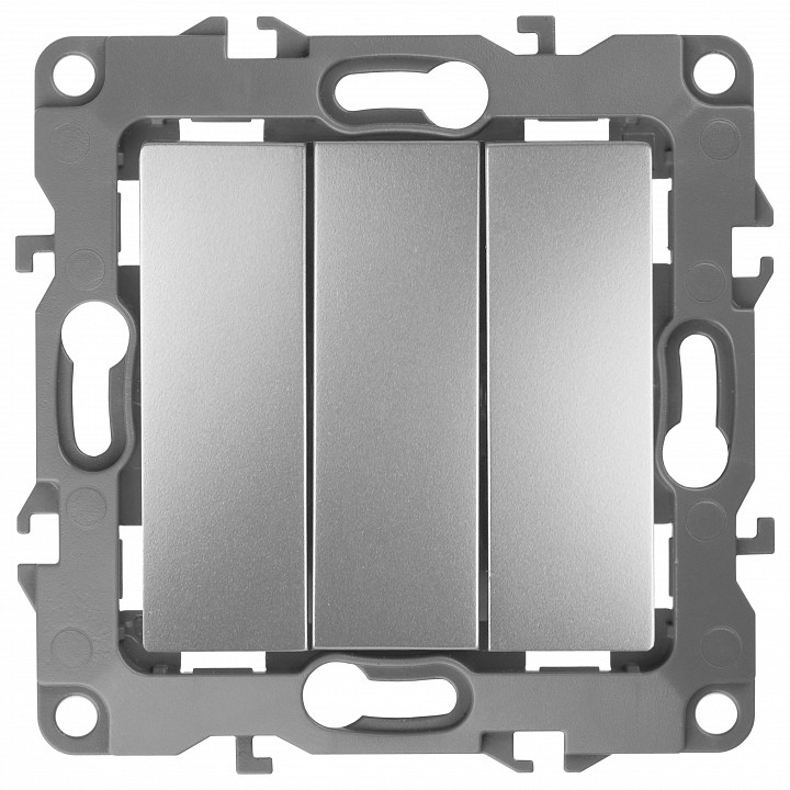 Выключатель трехклавишный без рамки Эра Эра 12 12-1107-03