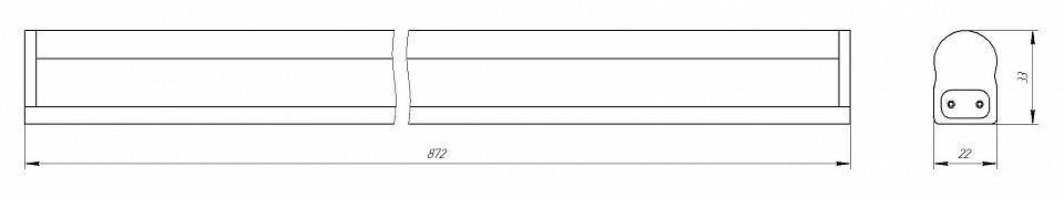Накладной светильник Эра  LLED-01-12W-4000-W