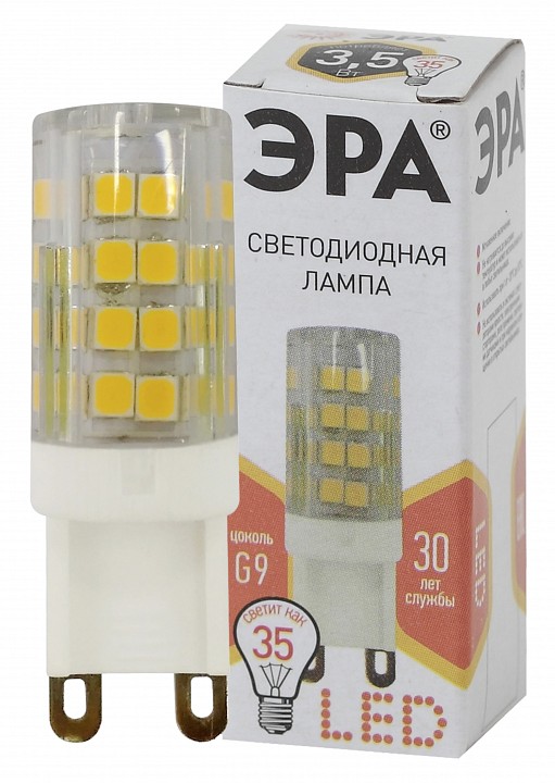 Лампа светодиодная Эра Стандарт LED JCD-3,5W-CER-827-G9