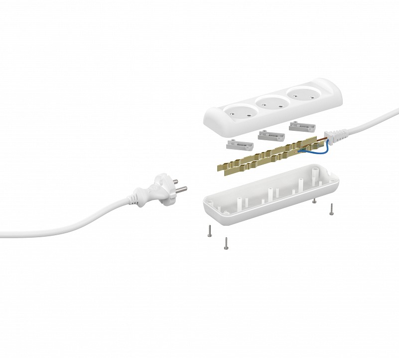Удлинитель Эра  U-3-3m-2x1