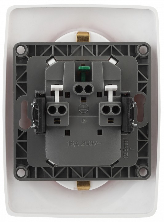 Розетка двойная с заземлением Эра Эра 12 12-2106-01