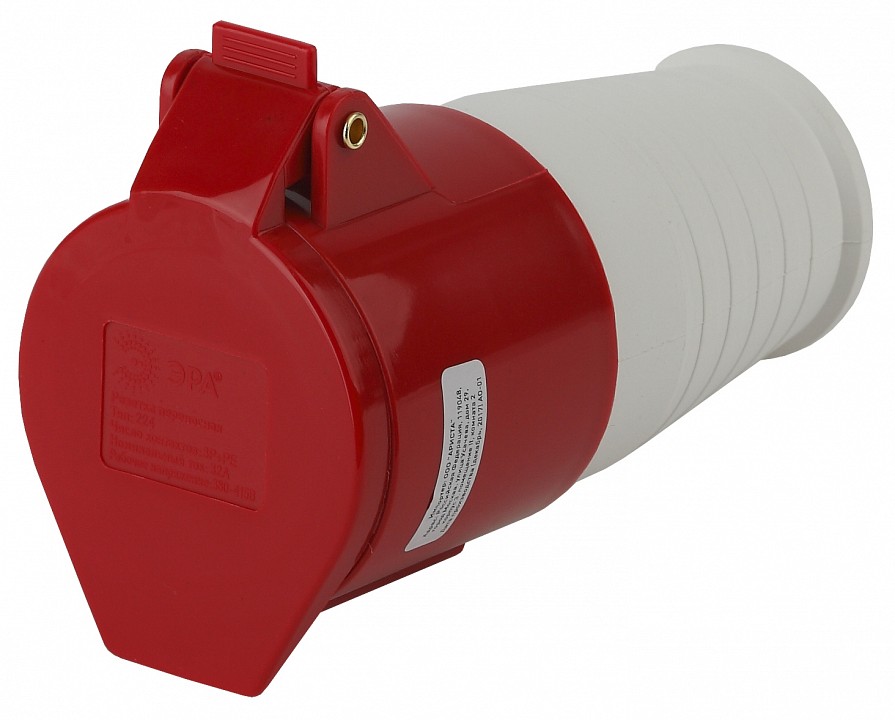 Розетка с заземлением ЭРА R-32-3P-PE-IP44