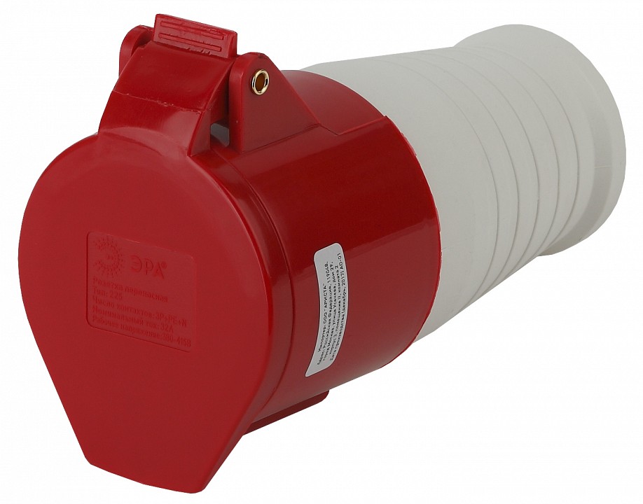 Розетка с заземлением Эра  R-32-3P-PE-N-IP44