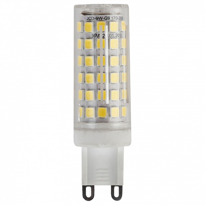 Лампа светодиодная Эра Стандарт LED JCD-9W-CER-827-G9