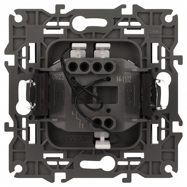 Выключатель одноклавишный с подсветкой без рамки Эра Эра Elegance 14-1102-05