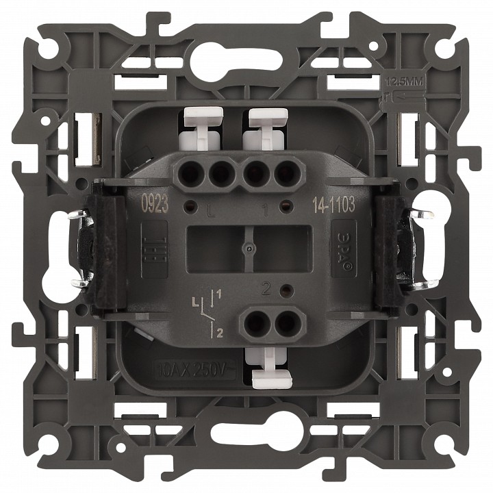 Переключатель одноклавишный без рамки Эра Эра Elegance 14-1103-01