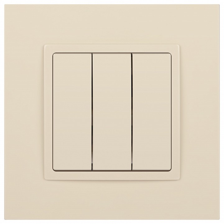 Выключатель трехклавишный без рамки Эра Эра Elegance 14-1107-02