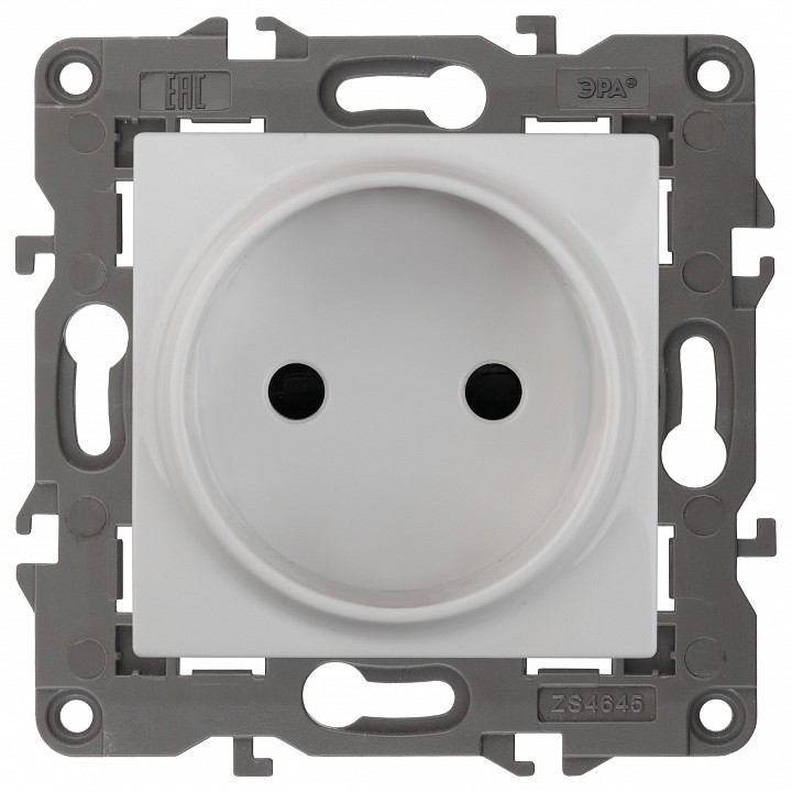 Розетка без заземления, без рамки Эра Эра Elegance 14-2105-01