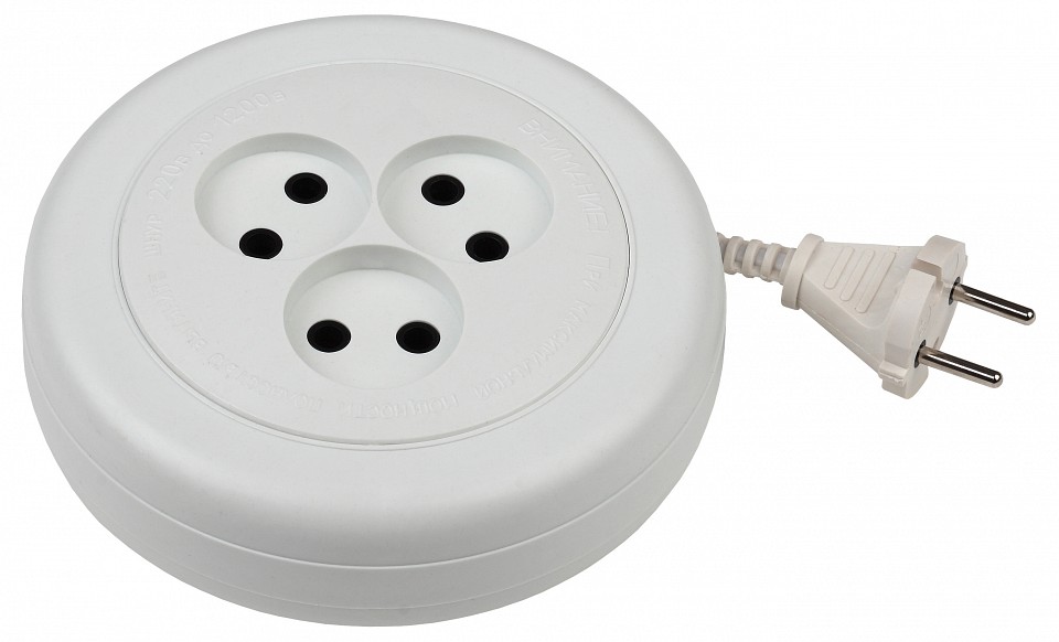 Удлинитель бытовой ЭРА UR(6)-3-5m 6 розеток 5 м UR(6)-3-5m