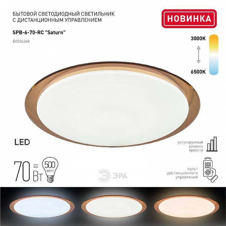 Накладной светильник Эра Классик SPB-6-70-RC Saturn (B)