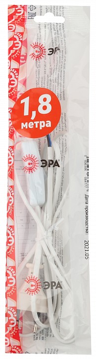 Провод электрический Эра  UX-ШВВП-S-1,8m-W