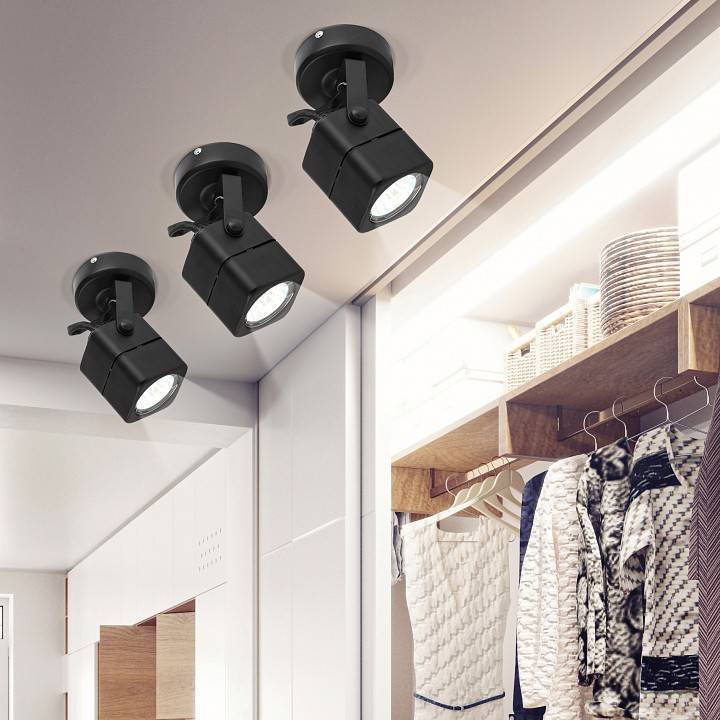 Светильник на штанге ЭРА OL3 GU10 BK Б0044264