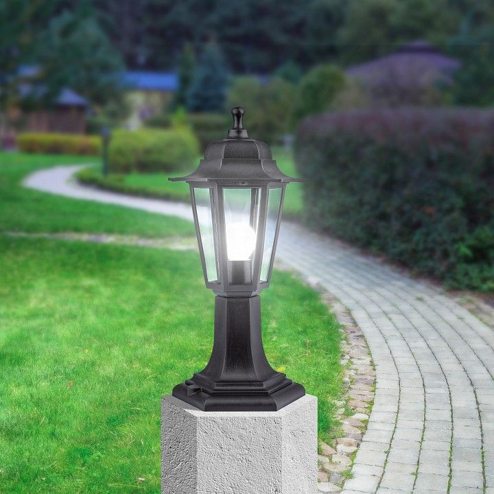 Наземный низкий светильник Эра  НТУ 06-60-001 черный