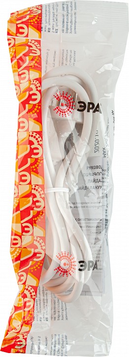 Сетевой провод Эра  UX-2x0,75-1,5m-W