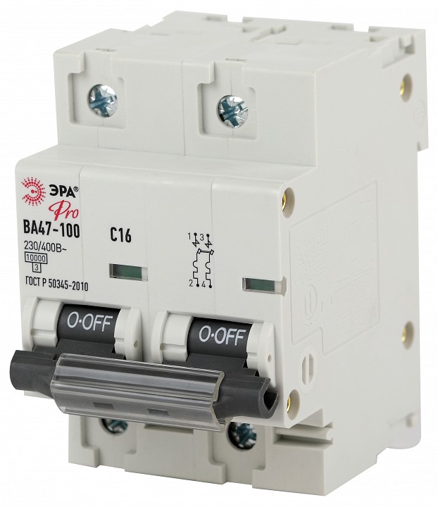 Автоматический выключатель 2P Эра ВА47-100 NO-902-272