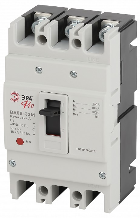 Автоматический выключатель 3P Эра ВА88-33М SVA20-3-0160-E